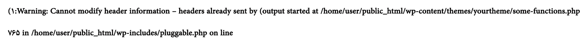 رفع خطای Cannot modify header information در وردپرس