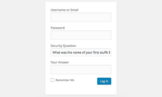 اضافه نمودن سوال امنیتی در صفحه ورود وردپرس