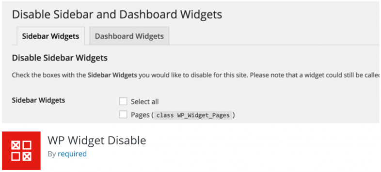 غیرفعال‌سازی ابزارک‌های غیرضروری در وردپرس با افزونه WP Widget Disable