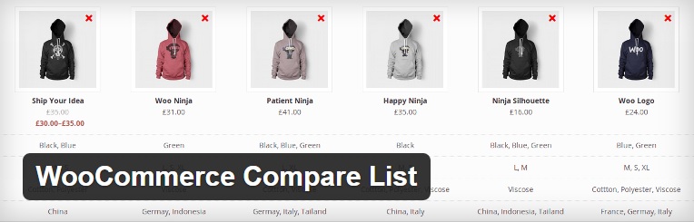 ایجاد لیست مقایسه در ووکامرس با افزونه WooCommerce Compare List