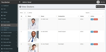 اسکریپت سیستم مدیریت محتوای پزشکی Yourdoctor