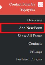 ایجاد فرم های متنوع در وردپرس با Contact Form by Supsystic