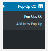 افزونه نمایش پاپ آپ هنگام خروج کاربر از سایت Pop Up CC Exit