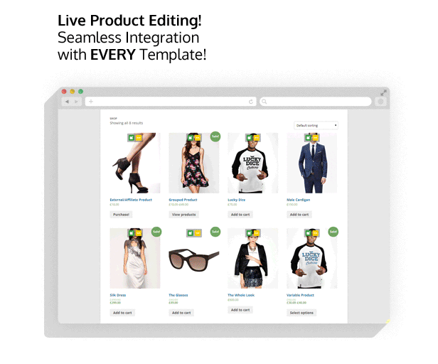 افزونه ویرایشگر زنده محصولات ووکامرس Live Product Editor for WooCommerce