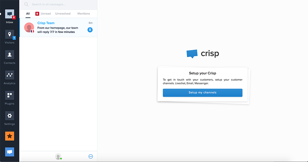 افزونه چت و گفتگوی آنلاین در وردپرس Crisp